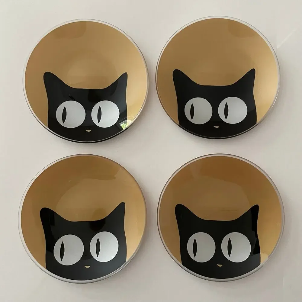 Cat Eyes Mini Plates by Miya Company Japan Dessert Trinkets Porcelain